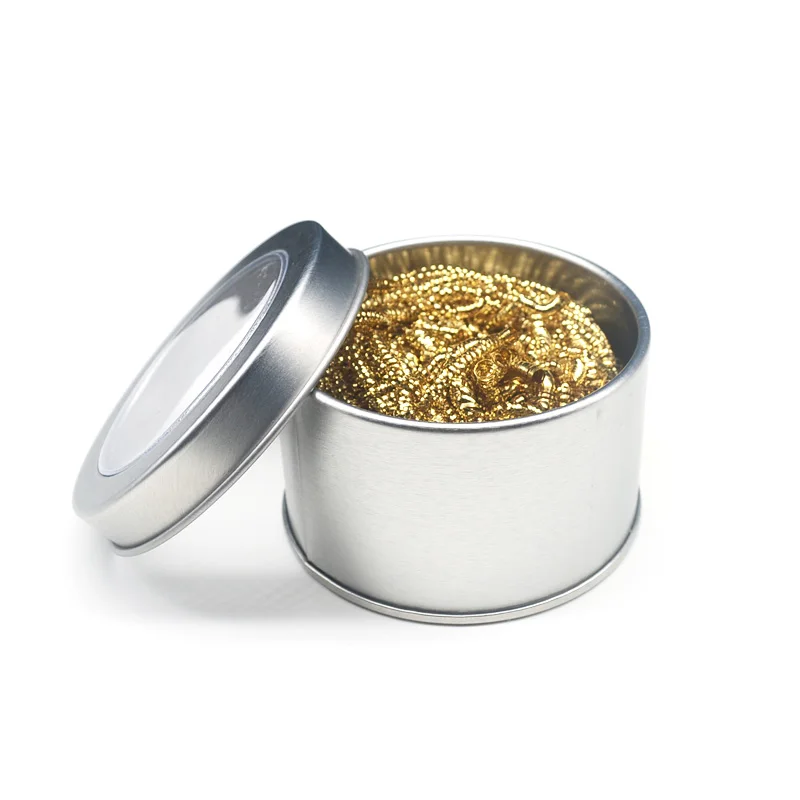 1pc Cleaning Ball Desoldering Soldering Iron Mesh Filter Cleaning Nozzle Tip Copper Wire Cleaner Ball Metal Dross Box Clean Ball
1pc Cleaning Ball Desoldering Soldering Iron Mesh Filter Cleaning Nozzle Tip Copper Wire Cleaner Ball Metal Dross Box Clean Ball