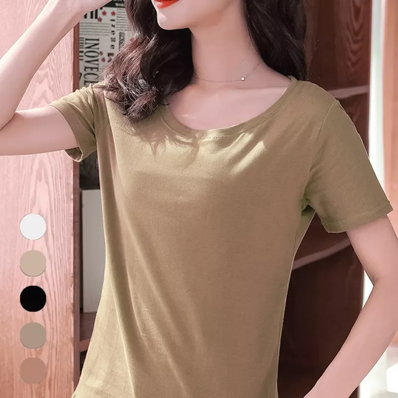Solid Color Short Sleeve T-shirt Women Summer Harajuku Summer Oversized T-shirt Korean Style Fashionable Student Loose Tshirt
Solid Color Short Sleeve T-shirt Women Summer Harajuku Summer Oversized T-shirt Korean Style Fashionable Student Loose Tshirt
