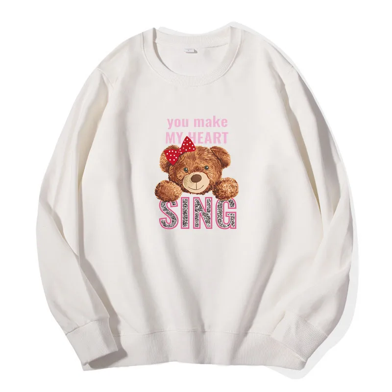 New Women Clothes Fashion Hoodies Spring Cool Lovely Bear Print Sweatshirt Girl Pure Cotton Pullovers Long Sleeve Tops
New Women Clothes Fashion Hoodies Spring Cool Lovely Bear Print Sweatshirt Girl Pure Cotton Pullovers Long Sleeve Tops