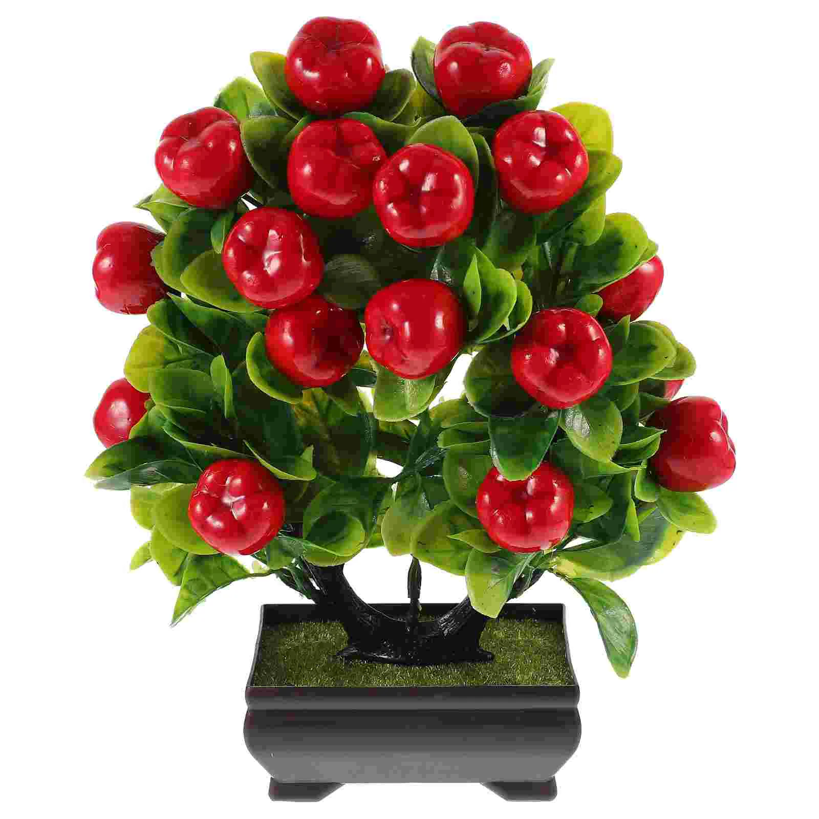 Artificial Apple Tree Plastic Fruit Potted Plant Simulation Apples Tree Bonsai Pot Faux Lifelike Apple Tree Home Office Table
Artificial Apple Tree Plastic Fruit Potted Plant Simulation Apples Tree Bonsai Pot Faux Lifelike Apple Tree Home Office Table