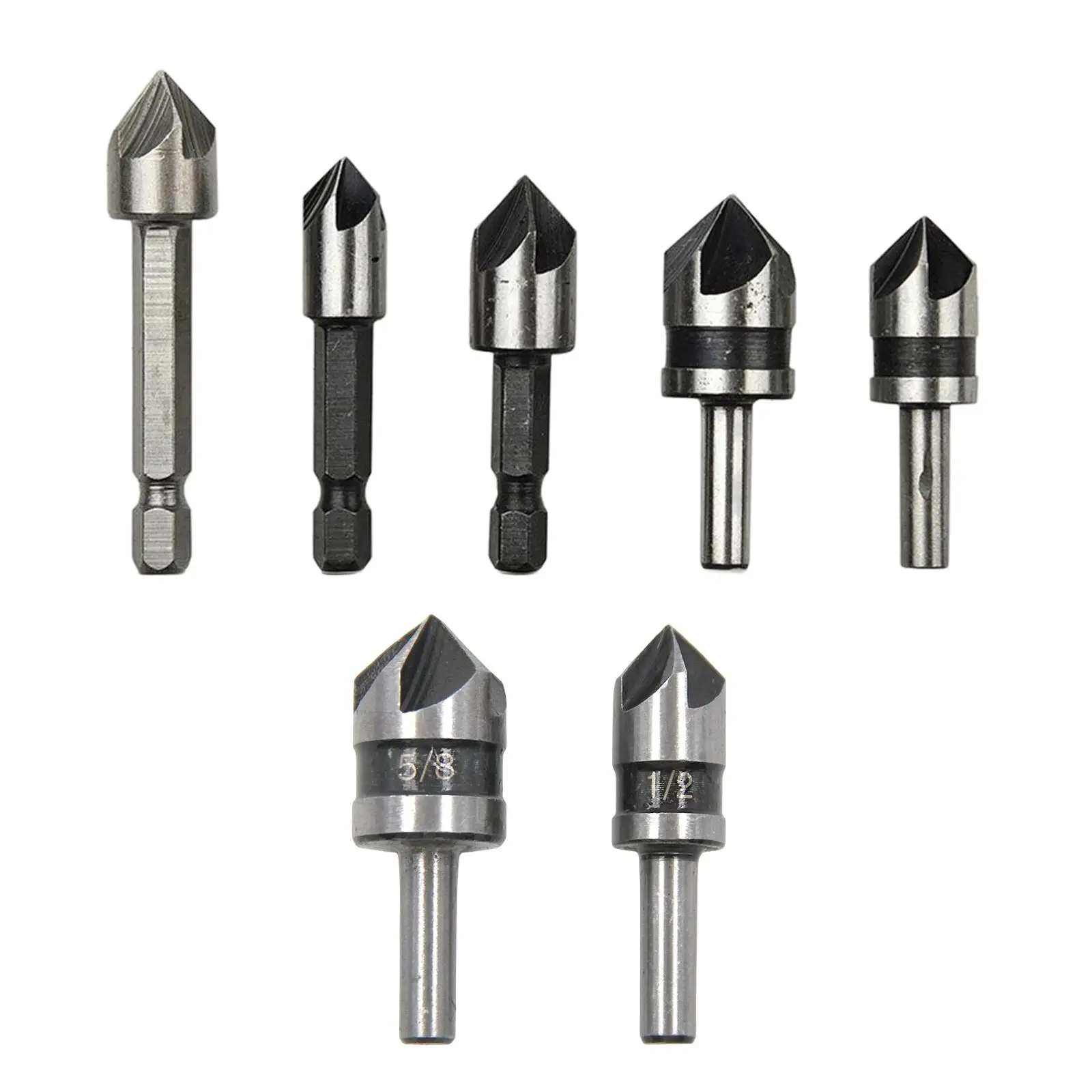 High Speed Steel Countersink Drill Bit Woodworking Chamfer Drill Bit 82 Degree for Plywood Softwood Wood Drill Holes
High Speed Steel Countersink Drill Bit Woodworking Chamfer Drill Bit 82 Degree for Plywood Softwood Wood Drill Holes