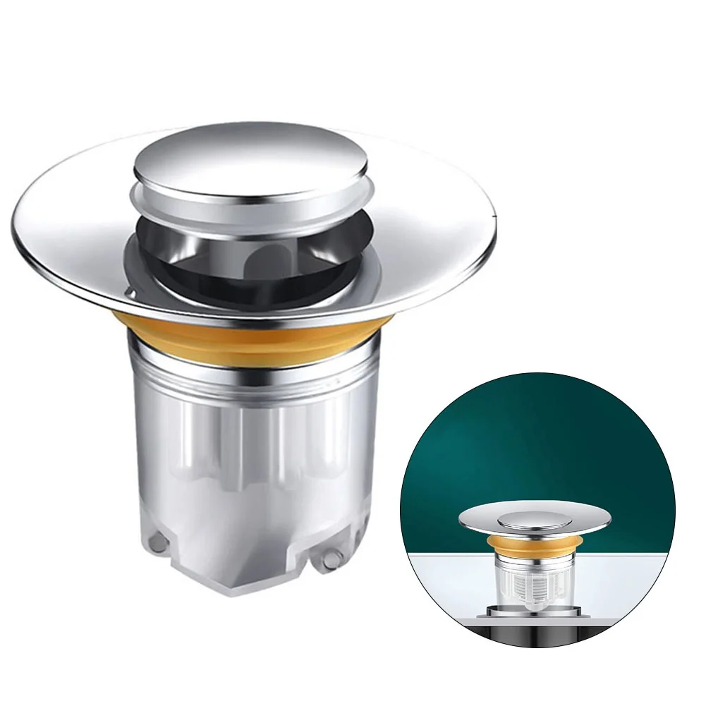 Stainless Steel Pop-Up Bounce Core Sink Drains Stopper Wash Basin Drain Filter Plug Bathroom Shower Hair Catcher Bathtub Tools
Stainless Steel Pop-Up Bounce Core Sink Drains Stopper Wash Basin Drain Filter Plug Bathroom Shower Hair Catcher Bathtub Tools