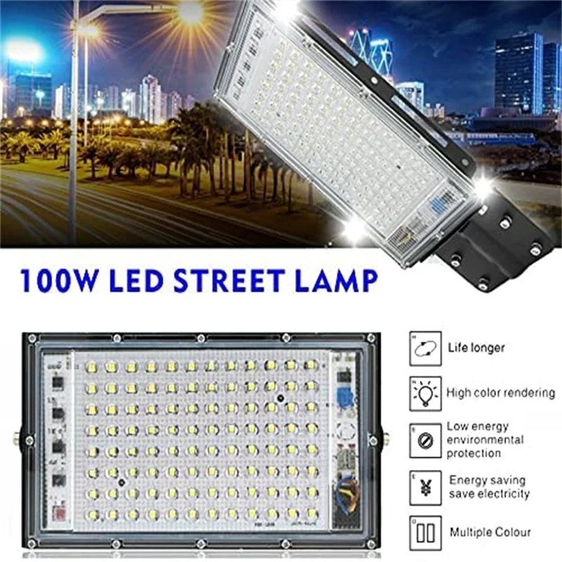 100W LED Street Light AC 220V Outdoor Floodlight Spotlight IP65 Waterproof Wall Light Garden Road Street Pathway Spot Light
100W LED Street Light AC 220V Outdoor Floodlight Spotlight IP65 Waterproof Wall Light Garden Road Street Pathway Spot Light
