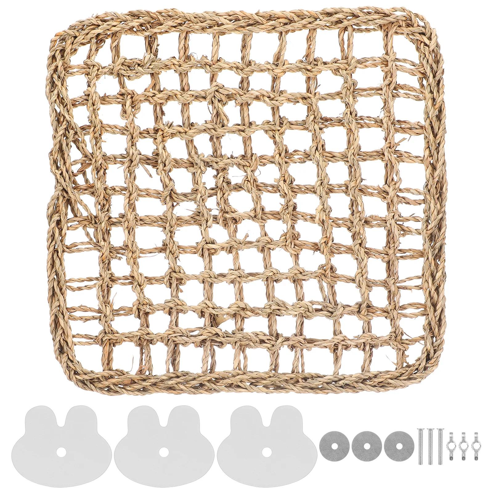 Woven Toys Bird Rope Hammock Climbing Net Bunny Seagrass Mat Parrotladder Chew Natural Parakeet Dragon Cage Toy Hamster Pet
Woven Toys Bird Rope Hammock Climbing Net Bunny Seagrass Mat Parrotladder Chew Natural Parakeet Dragon Cage Toy Hamster Pet