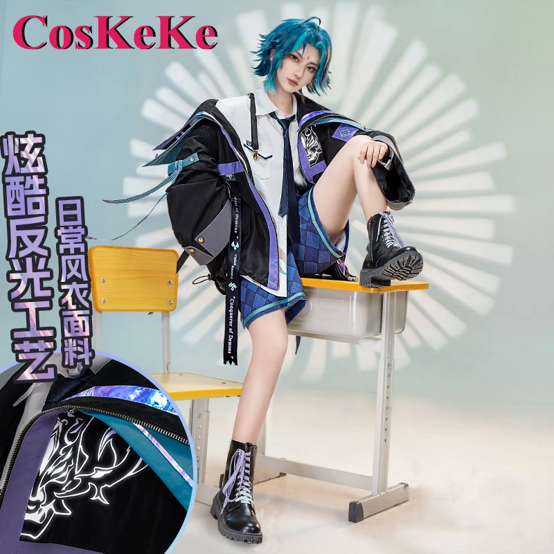 CosKeKe Xiao Cosplay Anime Game Genshin Impact Costume Academy Uniform Derivative Daily Wear Carnival Party Role Play Clothing
CosKeKe Xiao Cosplay Anime Game Genshin Impact Costume Academy Uniform Derivative Daily Wear Carnival Party Role Play Clothing