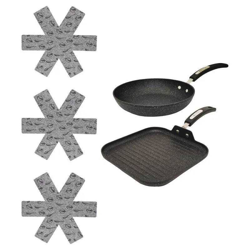 by 10 inch Aluminum Pan, 11 inch Fry Pan and, Pot Protectors Kit Kitchenware Gifts for Friends and Family Cooking
by 10 inch Aluminum Pan, 11 inch Fry Pan and, Pot Protectors Kit Kitchenware Gifts for Friends and Family Cooking