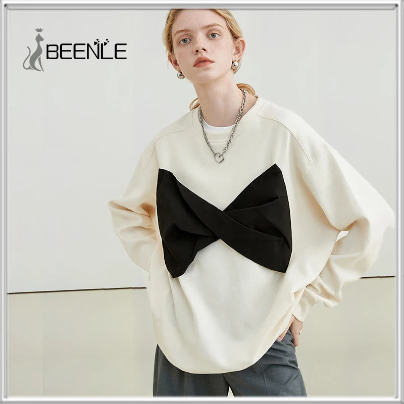 BEENLE 2021 New Autumn Winter Women's Preppy Style Sweater Korean Oversized Black Bow Pullover
BEENLE 2021 New Autumn Winter Women's Preppy Style Sweater Korean Oversized Black Bow Pullover
