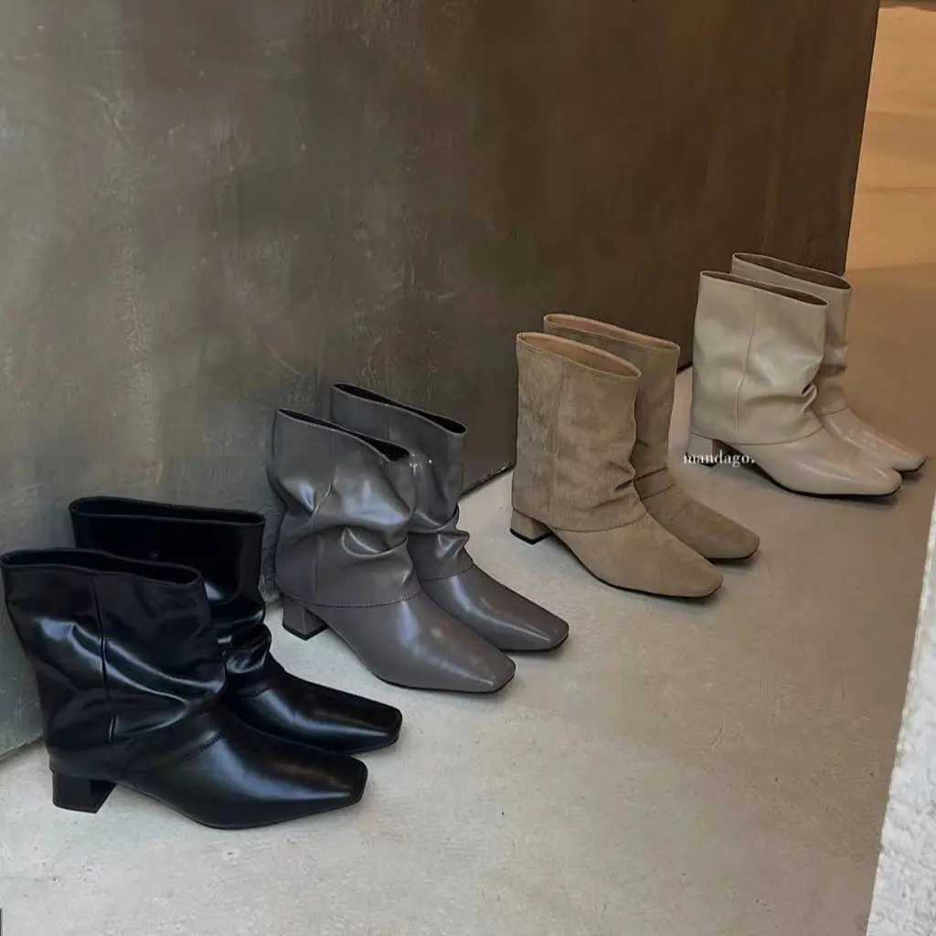 Женские ботинки до середины икры с квадратным носком, черные/серые/бежевые/Белые зимние классические ботинки с квадратным носком, Размеры ...
Женские ботинки до середины икры с квадратным носком, черные/серые/бежевые/Белые зимние классические ботинки с квадратным носком, Размеры ...