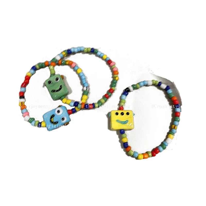 New Bracelet for Women Cartoon Monster Color Beaded Ceramic Design Bracelet Does Not Fade Funny Kids Jewelry Surprise Gift
New Bracelet for Women Cartoon Monster Color Beaded Ceramic Design Bracelet Does Not Fade Funny Kids Jewelry Surprise Gift