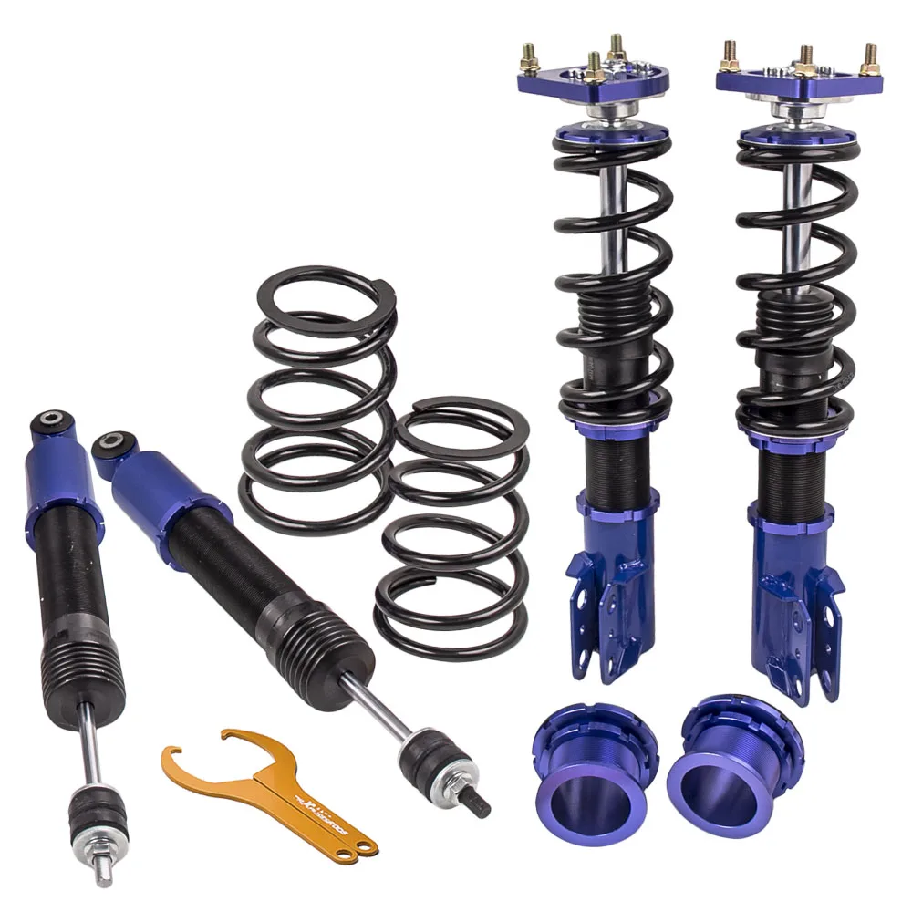 

MaXpeedingrods Coilovers Shock Lowering Kit for Ford Mustang 94-04 Adj. Height Shock Absorber Coilovers Suspension Lowering Kits