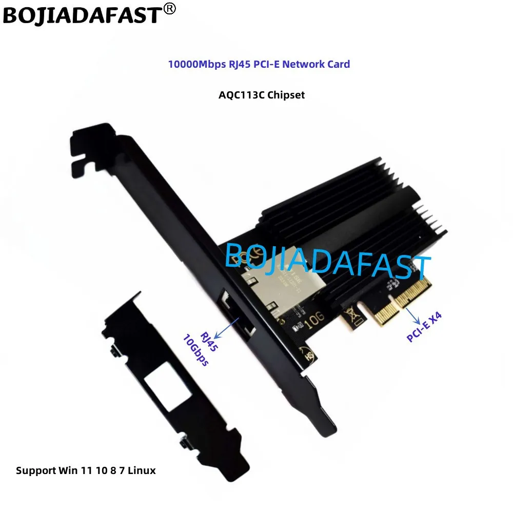 Игровой компьютер 10 Гбит/с RJ45 порт PCI-E 4X Ethernet Lan сетевая карта AQC113C 10000Mbps поддержка Win 10 11 Linux
Игровой компьютер 10 Гбит/с RJ45 порт PCI-E 4X Ethernet Lan сетевая карта AQC113C 10000Mbps поддержка Win 10 11 Linux