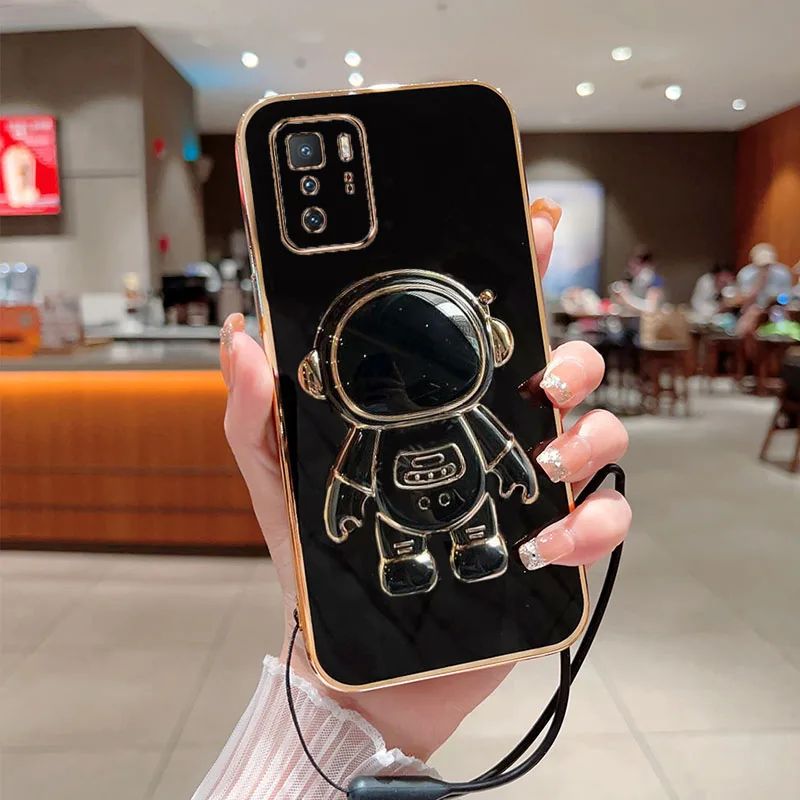 Astronaut Fold Stand For Xiaomi Poco X3 GT Phone Case With Lanyard Luxury Plating Cover
Astronaut Fold Stand For Xiaomi Poco X3 GT Phone Case With Lanyard Luxury Plating Cover