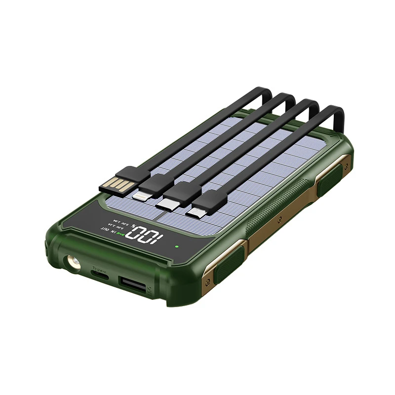 Solar Power Bank 20000mAh Digital Display Powerbank Built in Cable For iPhone 14 13 Xiaomi Mi Mobile Phone Poverbank with Light
Solar Power Bank 20000mAh Digital Display Powerbank Built in Cable For iPhone 14 13 Xiaomi Mi Mobile Phone Poverbank with Light