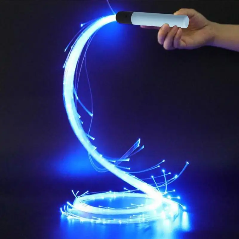 

Fiber Optic Whip Swivel Glowing Fiber Optic Whip With 7 Colors 4 Variable Lighting Modes Whips For Music Festival Dancing Whips