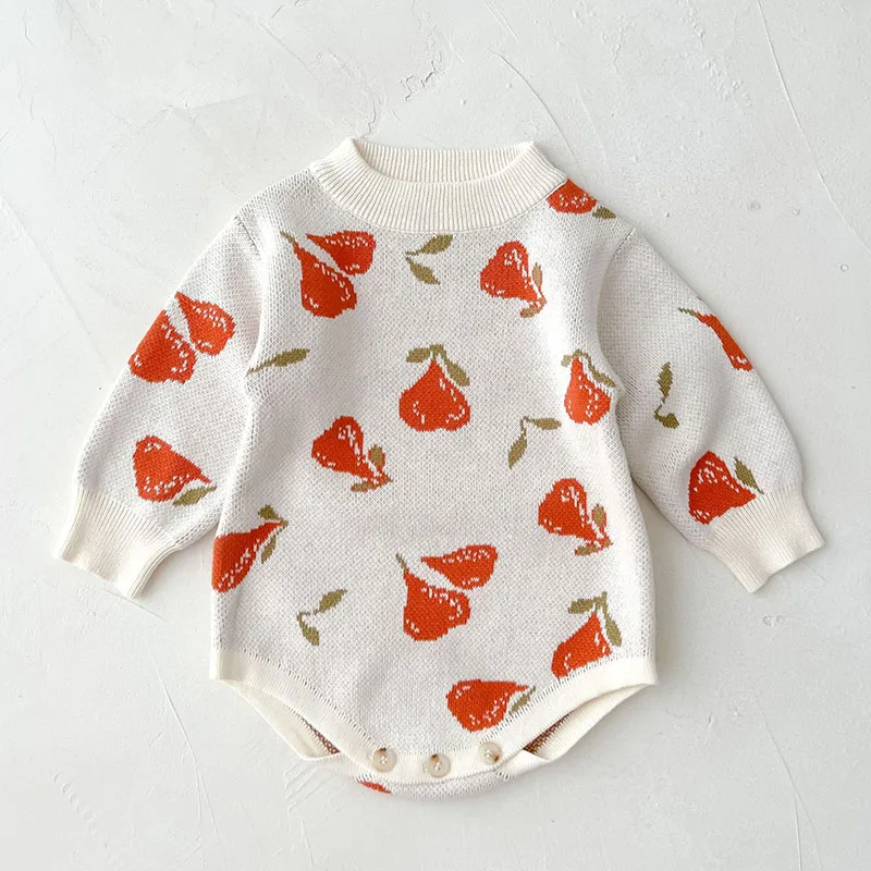 Infant Baby Girls Knitting Jumpsuit Long Sleeve Printing Toddler Baby Girl Knitting Romper Autumn Spring Children Clothes
Infant Baby Girls Knitting Jumpsuit Long Sleeve Printing Toddler Baby Girl Knitting Romper Autumn Spring Children Clothes