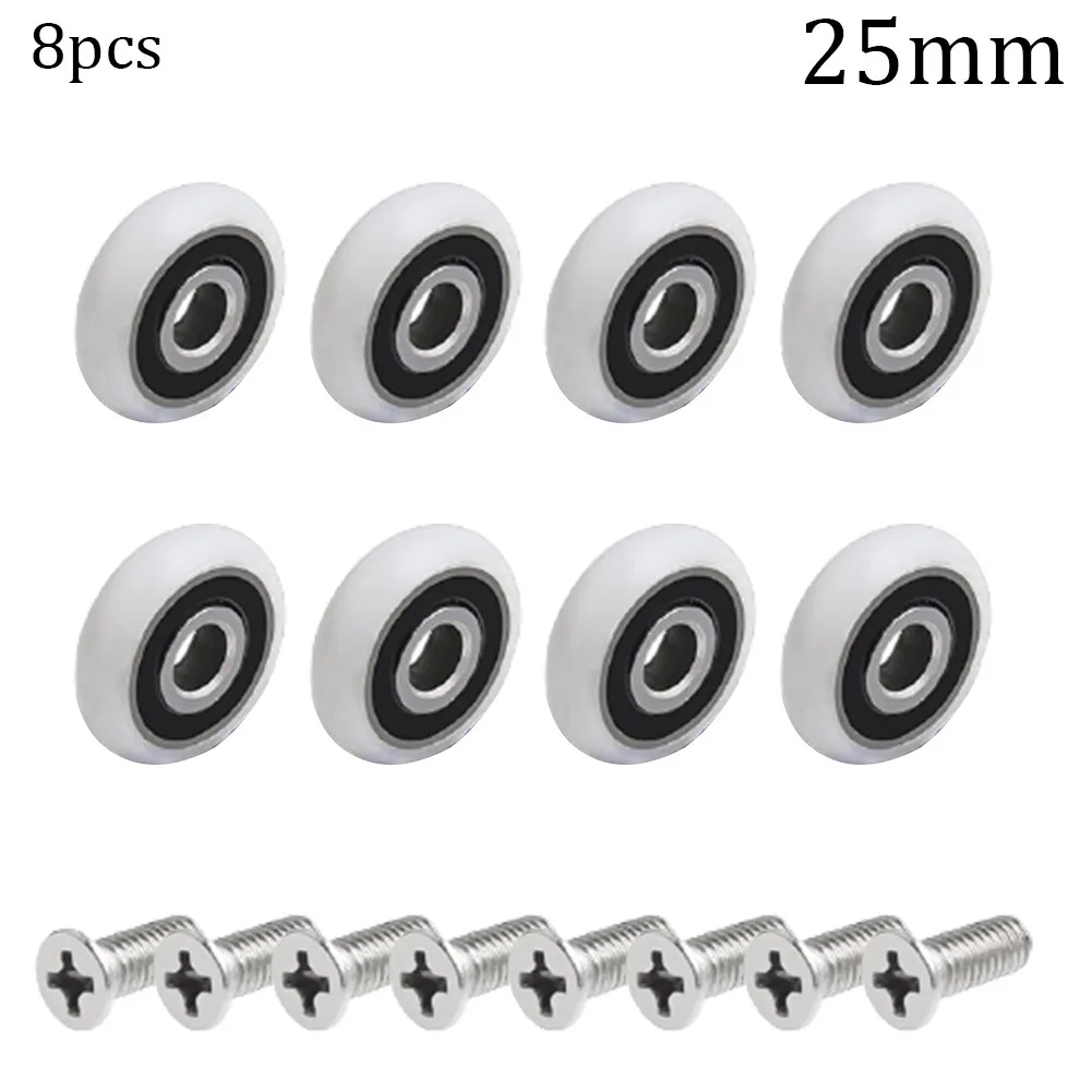 8Pcs Replacement Shower Door Roller Runner Wheels 19/23/25mm Wheel Diameter Runner Pulley Shower Parts Replacement
8Pcs Replacement Shower Door Roller Runner Wheels 19/23/25mm Wheel Diameter Runner Pulley Shower Parts Replacement