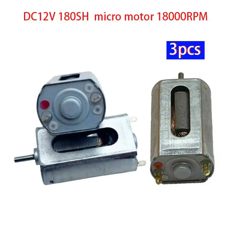 Набор из 3 микромоторов DC12V 180SH 18000 об/мин
Набор из 3 микромоторов DC12V 180SH 18000 об/мин
