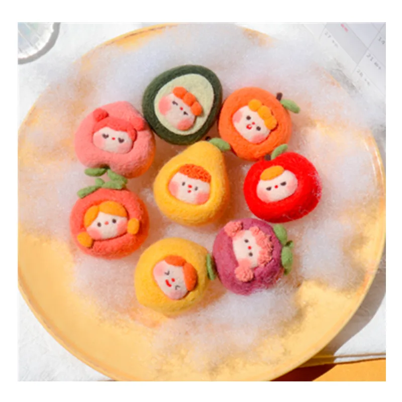 Cute fruit doll key chain pendant wool felt needle felting decoration craft needlecraft DIY gift idea
Cute fruit doll key chain pendant wool felt needle felting decoration craft needlecraft DIY gift idea