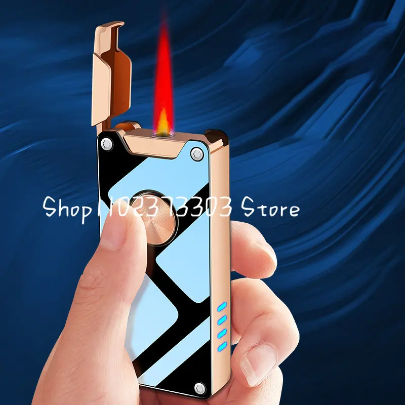 Inflatable Windproof Men's High-end Direct Charging Creative Red Flame Battery Display Gift Metal Lighter
Inflatable Windproof Men's High-end Direct Charging Creative Red Flame Battery Display Gift Metal Lighter