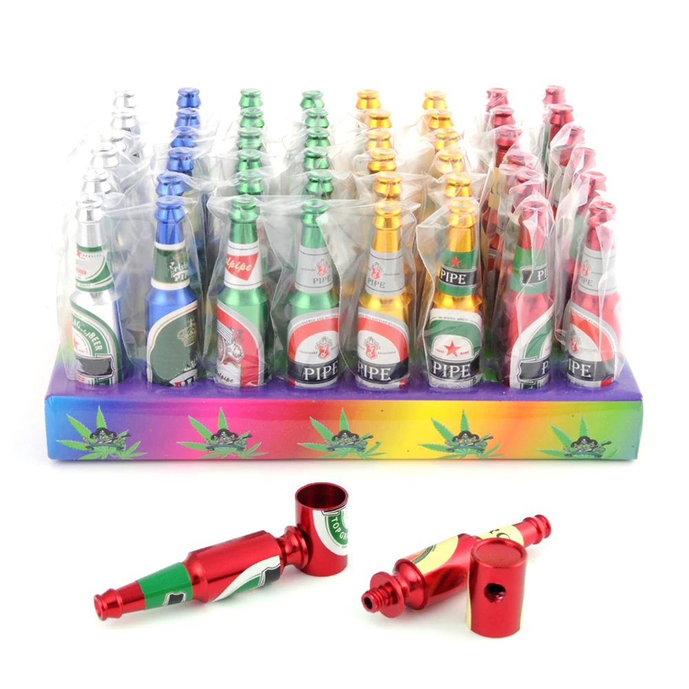 48 pcs/lot Small Metal Tobacco Pipes Beer Bottles Smoking Pipe Herb Filter Metal Tube Random Color
48 pcs/lot Small Metal Tobacco Pipes Beer Bottles Smoking Pipe Herb Filter Metal Tube Random Color
