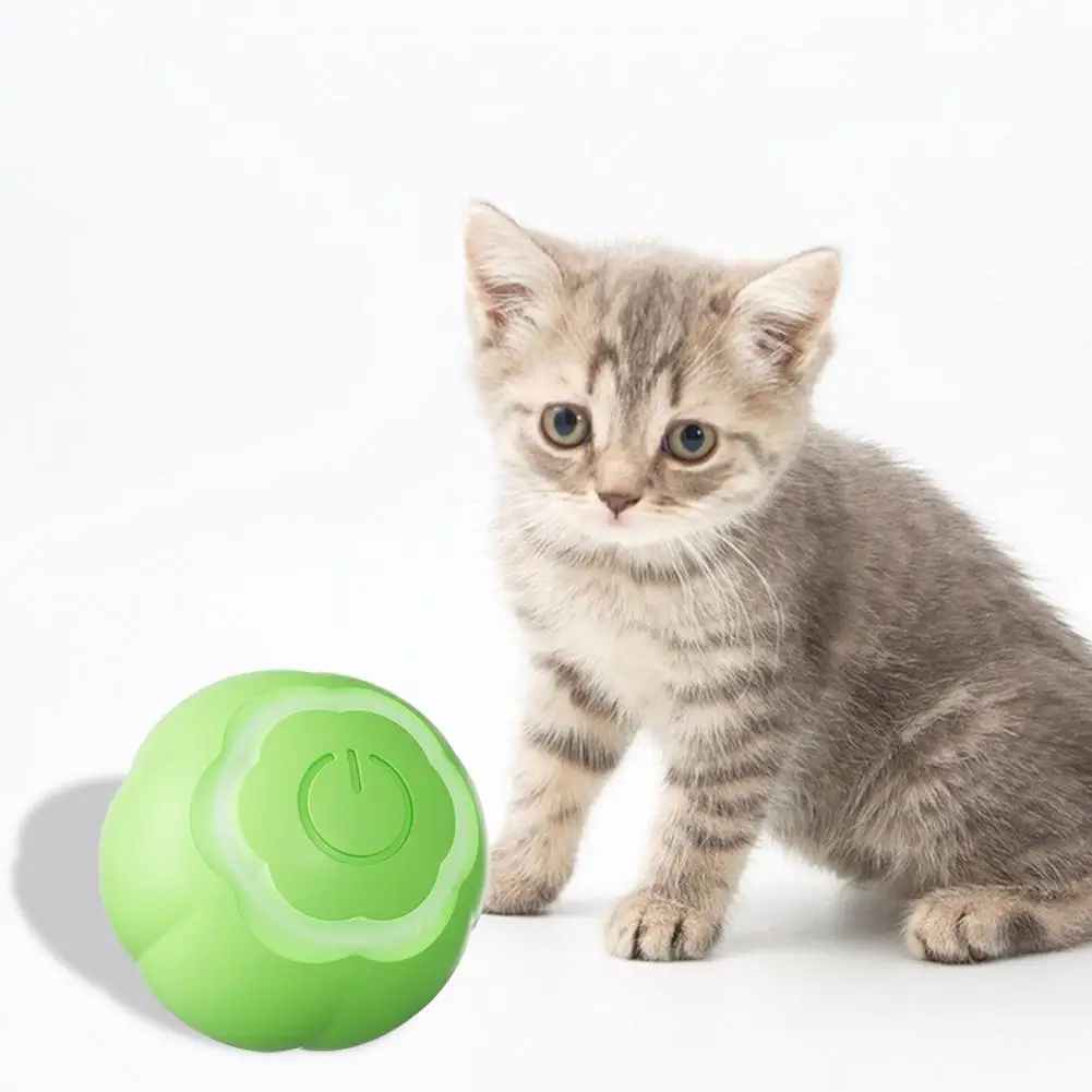 

Игрушка для кошек электрическая, безопасный устойчивый к укусам длительный вращающийся мяч, самодвижущаяся игрушка для котят, товары для домашних животных