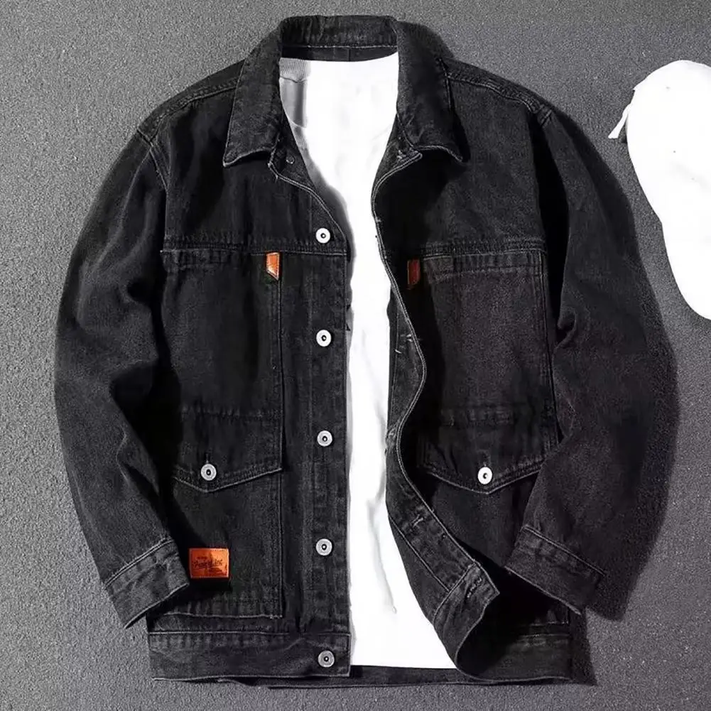 Trendy Autumn Jacket Buttons Jacket Spring Coat Long Thermal Sleeves Pure Color Denim Autumn
Trendy Autumn Jacket Buttons Jacket Spring Coat Long Thermal Sleeves Pure Color Denim Autumn