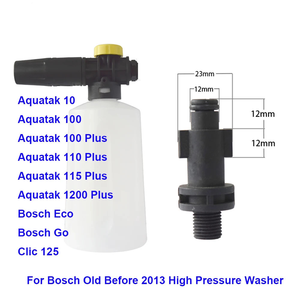 

Snow Foam Nozzle High Pressure Washer Gun Generator Deck Foam Bottle For Old Bosch Clic 125 Aquatak 10 Car Washer Cleaning