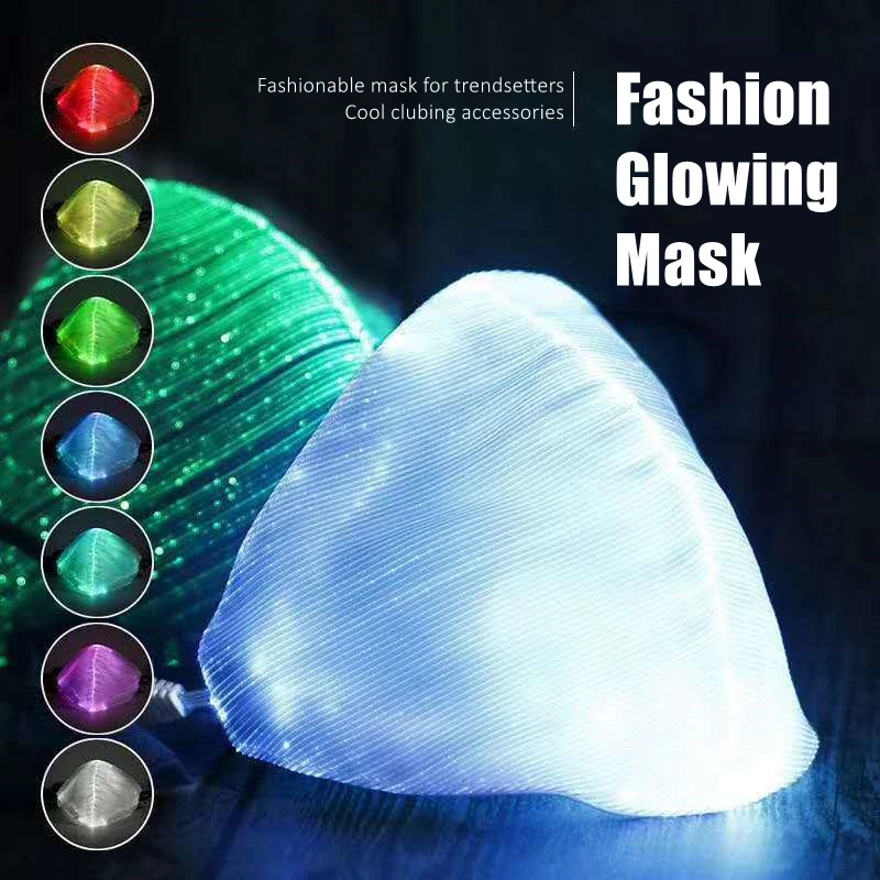 Rechargeable Multicolor Luminous LED Mask Several Lighting Mode Fashionable Halloween Christmas Party Accessory for Trendsetters
Rechargeable Multicolor Luminous LED Mask Several Lighting Mode Fashionable Halloween Christmas Party Accessory for Trendsetters