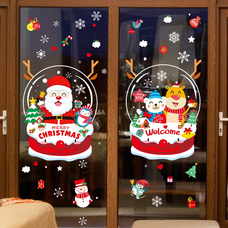 Father Christmas Window Stickers DIY Santa Claus Snowman Snowflake Wall Decals for Living Room Glass New Year Home Decoration
Father Christmas Window Stickers DIY Santa Claus Snowman Snowflake Wall Decals for Living Room Glass New Year Home Decoration