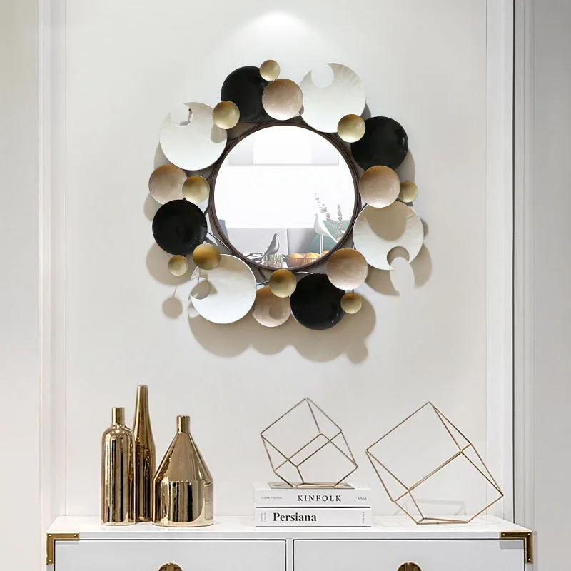 Minimalist Style Wall Decoration Mirror Background Wall Living Room Mirror Hanging Wall Handmade Wrought Iron Entrance Mirror
Minimalist Style Wall Decoration Mirror Background Wall Living Room Mirror Hanging Wall Handmade Wrought Iron Entrance Mirror