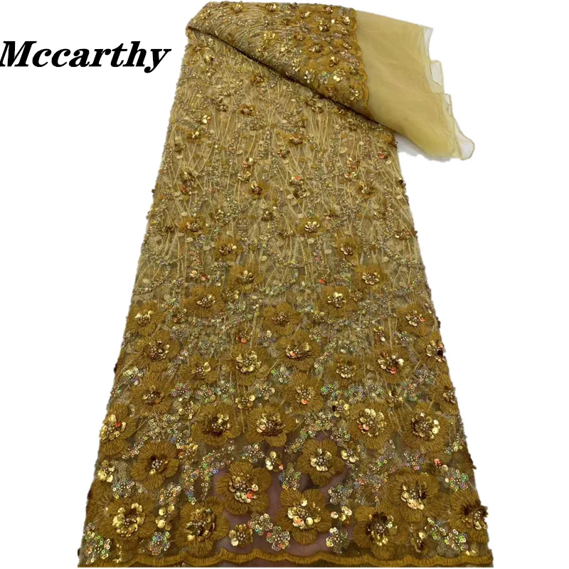 Gold African Sequins Lace Fabric 2022 5 Yards High Quality French Nigerian Groom Lace Fabric For Sewing Dress Wedding Party
Gold African Sequins Lace Fabric 2022 5 Yards High Quality French Nigerian Groom Lace Fabric For Sewing Dress Wedding Party
