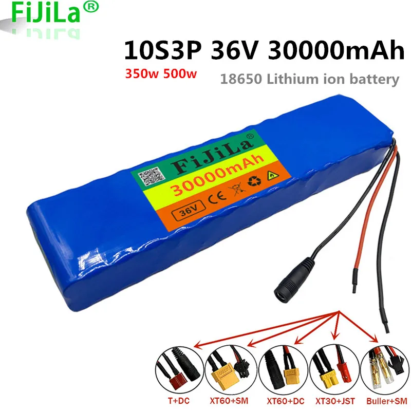 10s3p 36v 30ah ebike battery 18650 lithium ion batteries 350w 500w for electric scooter high power motorcycle
10s3p 36v 30ah ebike battery 18650 lithium ion batteries 350w 500w for electric scooter high power motorcycle
