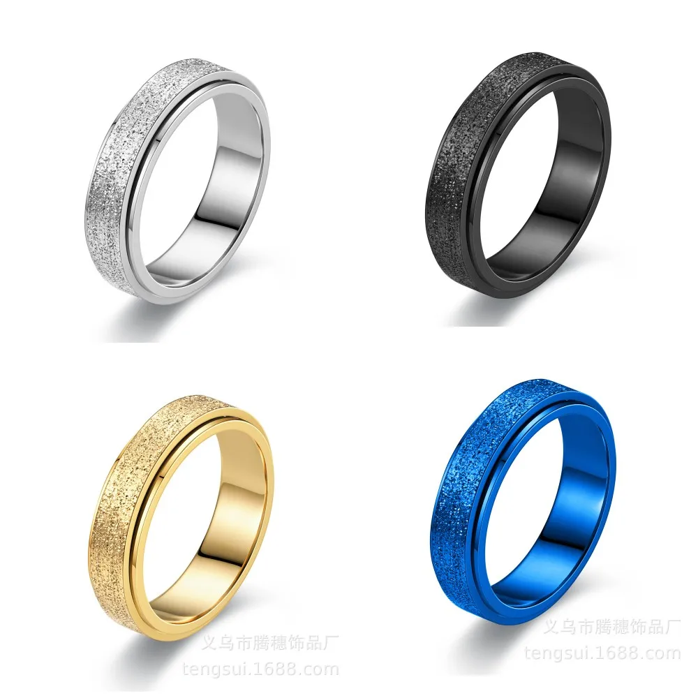 Fashion Men Rings Frosted Rotatable Hollow Men Birthday Gifts Creativity Woman Jewelry Personalized Accessories
Fashion Men Rings Frosted Rotatable Hollow Men Birthday Gifts Creativity Woman Jewelry Personalized Accessories