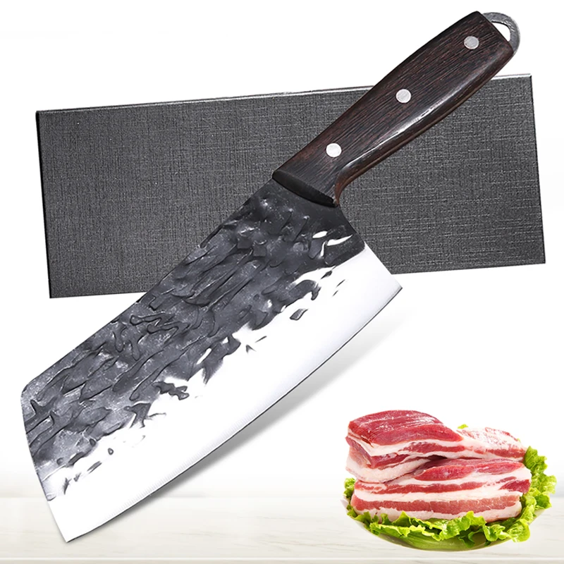 Handmade Forged Knife Stainless Steel Professional Kitchen Chef Knife Meat Cleaver Vegetables Slicer Butcher Knife Cutting Tool
Handmade Forged Knife Stainless Steel Professional Kitchen Chef Knife Meat Cleaver Vegetables Slicer Butcher Knife Cutting Tool