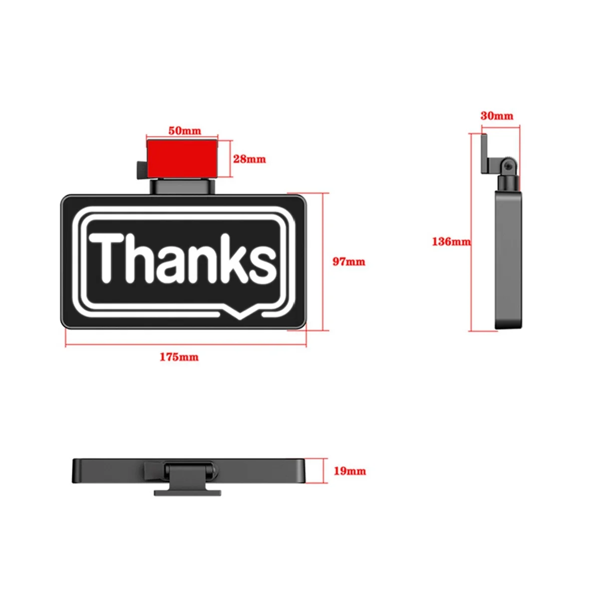 Car Rear Window Thanks Light Auto Remote Control Driving Etiquette Lights Sign Display Light RGB LED Lamp
Car Rear Window Thanks Light Auto Remote Control Driving Etiquette Lights Sign Display Light RGB LED Lamp