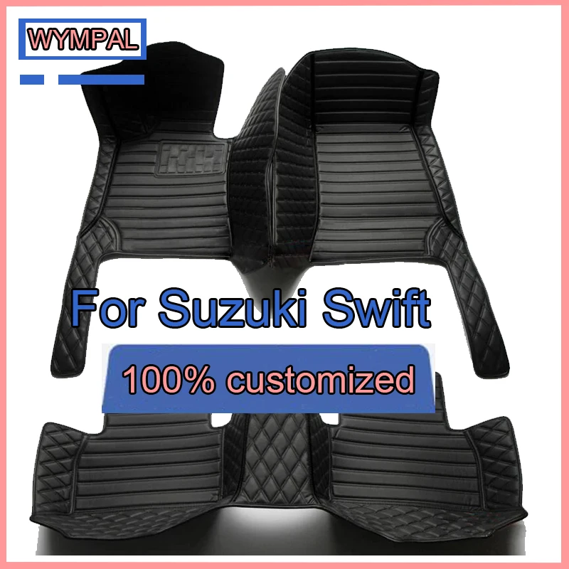 Кожаные автомобильные коврики для Suzuki Swift AZG412 413D 414 2011 ~ 2017 5door водонепроницаемые