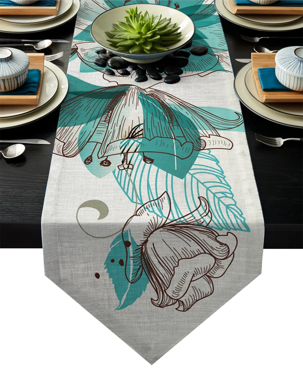 Flowers Bloom Turquoise Plants Roses Table Runners Table Flag Tablecloths Party Decoration Table Runner Wedding Home Table Decor
Flowers Bloom Turquoise Plants Roses Table Runners Table Flag Tablecloths Party Decoration Table Runner Wedding Home Table Decor