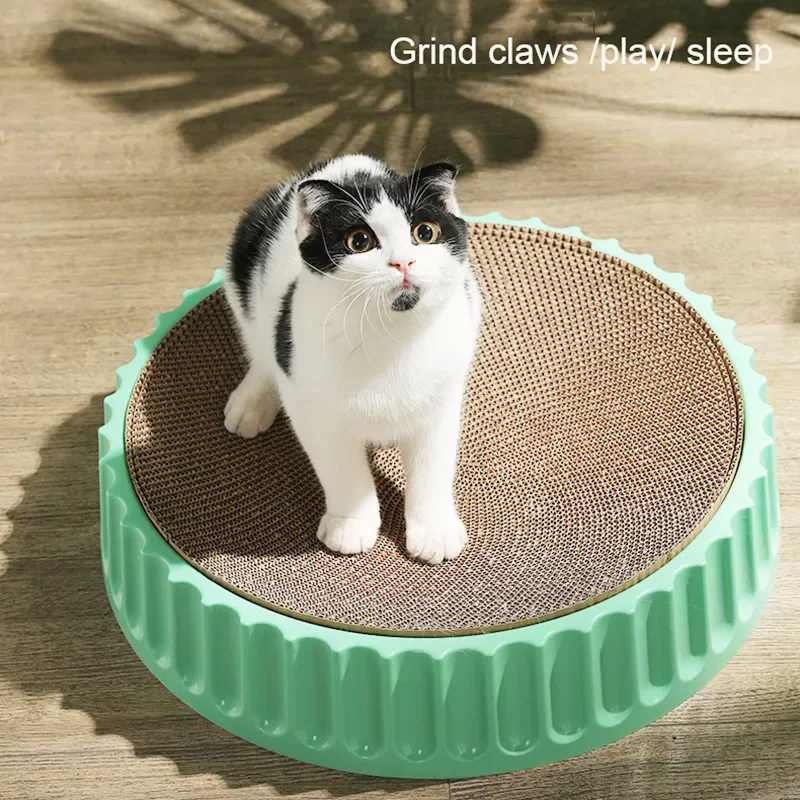 2023New Round Cat Scratcher Pad Grinding Claws Cardboard Corrugated Paper Cats Scratching Board Kitten Scrapers Pet Furniture Su
2023New Round Cat Scratcher Pad Grinding Claws Cardboard Corrugated Paper Cats Scratching Board Kitten Scrapers Pet Furniture Su
