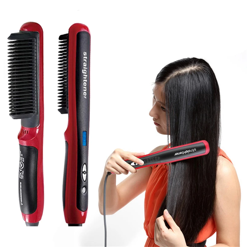 Hair Straightener Comb Permanent Steam Best Flat Hot Electric Cream Fast Ceramic Professional Hair Straightening Brush
Hair Straightener Comb Permanent Steam Best Flat Hot Electric Cream Fast Ceramic Professional Hair Straightening Brush