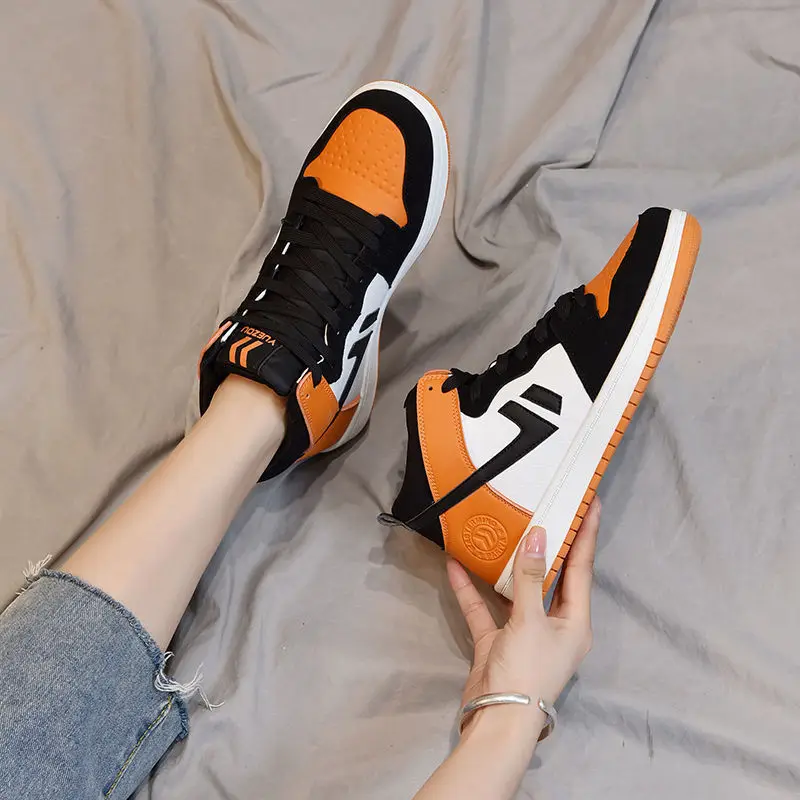 2022NEW Women High Top Platform Sneakers Fashion Brand Thick Bottom Shoes Flats Girls Breathable shoes for women sneakers
2022NEW Women High Top Platform Sneakers Fashion Brand Thick Bottom Shoes Flats Girls Breathable shoes for women sneakers