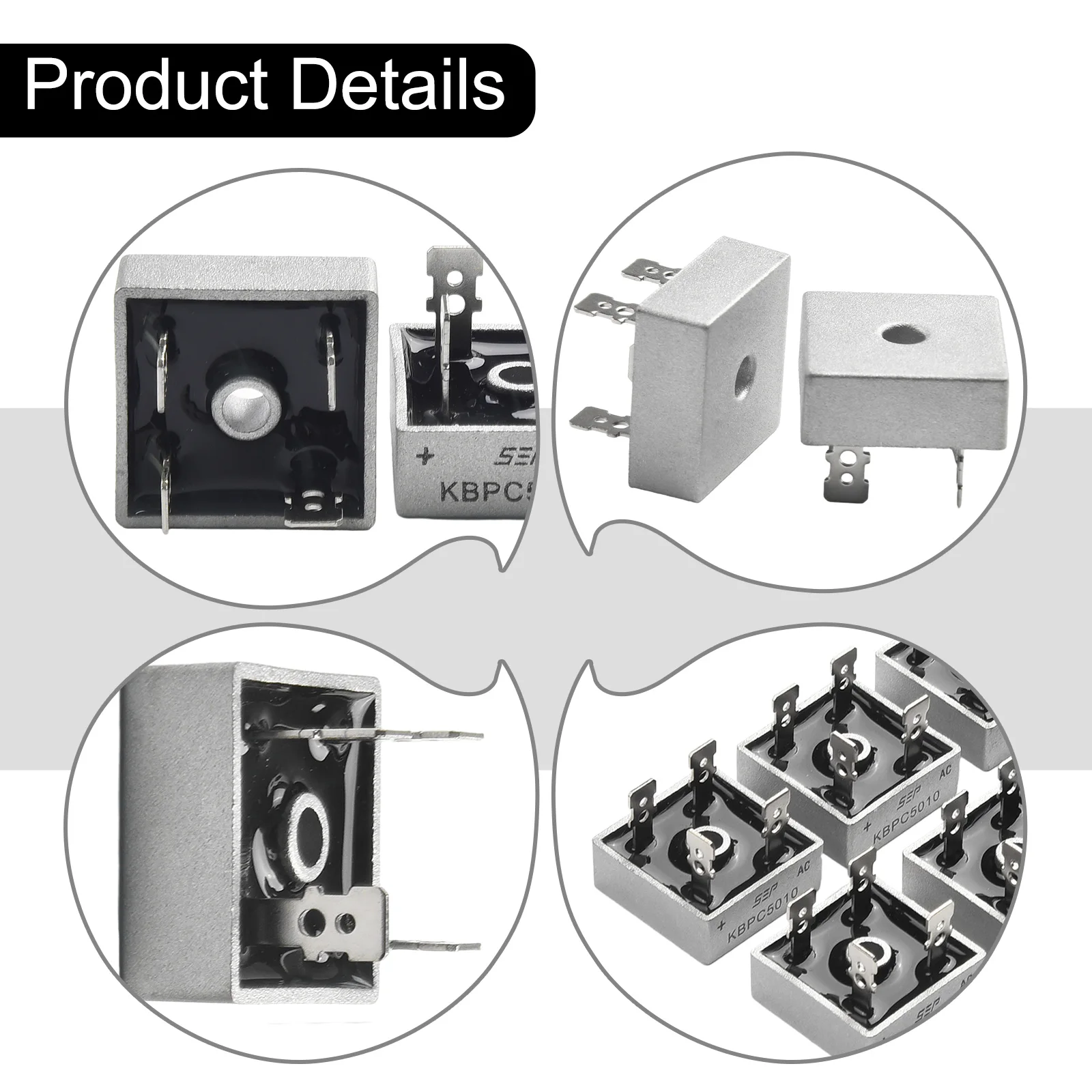 10Pcs Advanced Welding Technology For Vacuum + Oxygenated Protection Metal Case Single Phases Diode Bridge Rectifier
10Pcs Advanced Welding Technology For Vacuum + Oxygenated Protection Metal Case Single Phases Diode Bridge Rectifier
