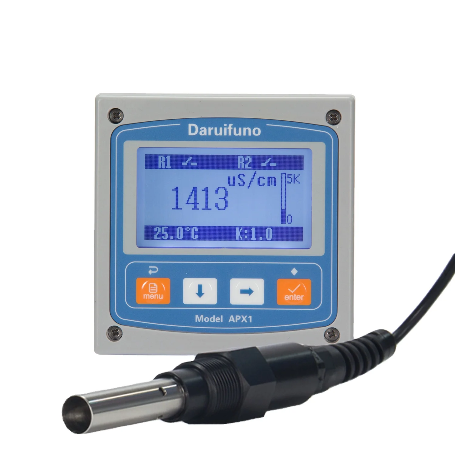 Smart Display TDS/Salinity/Resistivity Transmitter EC Conductivity Meter for Water
Smart Display TDS/Salinity/Resistivity Transmitter EC Conductivity Meter for Water