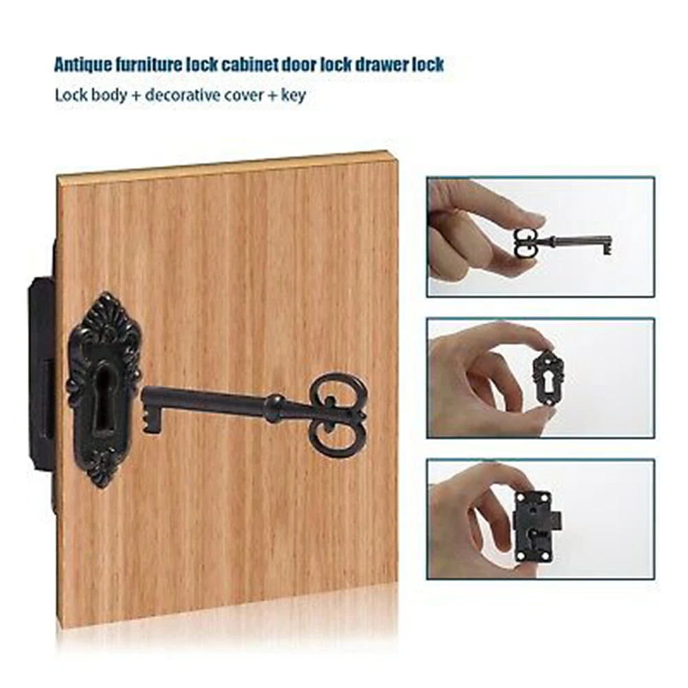 2 Set Drawer Lock With Key Antique Small Box Cabinet Door Locks Furniture For Vintage Wooden Wooden Jewellery Box
2 Set Drawer Lock With Key Antique Small Box Cabinet Door Locks Furniture For Vintage Wooden Wooden Jewellery Box