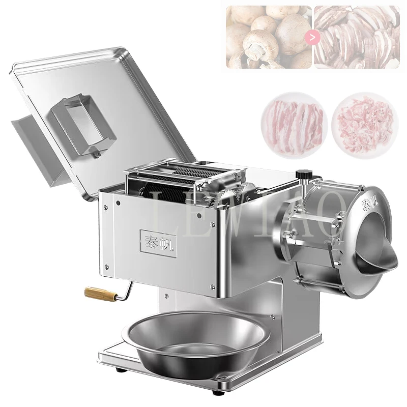Desktop Commercial Meat Slicer Compact Stainless Steel Meat Cutting Machine Removable Knife
Desktop Commercial Meat Slicer Compact Stainless Steel Meat Cutting Machine Removable Knife