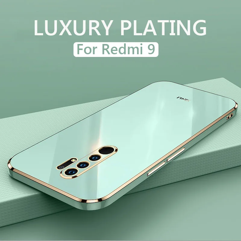 Роскошный глянцевый чехол для телефона с квадратным покрытием для Xiaomi Redmi 9 Redmi9, мягкая задняя крышка из ТПУ, чехлы для телефонов
Роскошный глянцевый чехол для телефона с квадратным покрытием для Xiaomi Redmi 9 Redmi9, мягкая задняя крышка из ТПУ, чехлы для телефонов