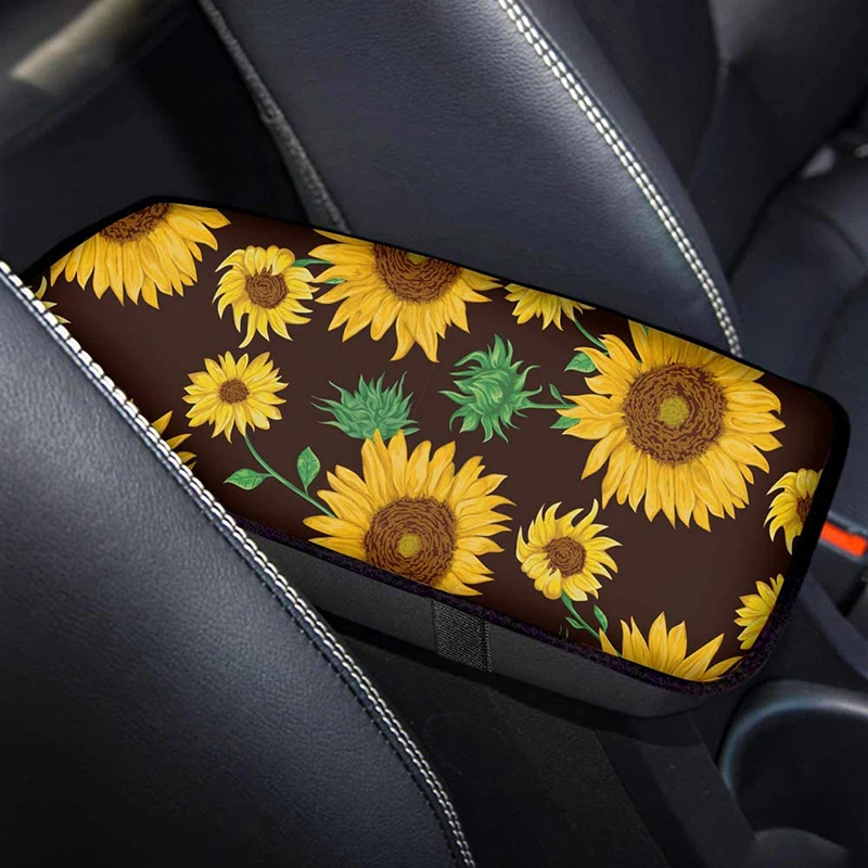Rubber Material Car Central Armrest Pad 1PCs Summer Green Leaf Sunflower Printing Seat Box Pad Safety Protector
Rubber Material Car Central Armrest Pad 1PCs Summer Green Leaf Sunflower Printing Seat Box Pad Safety Protector