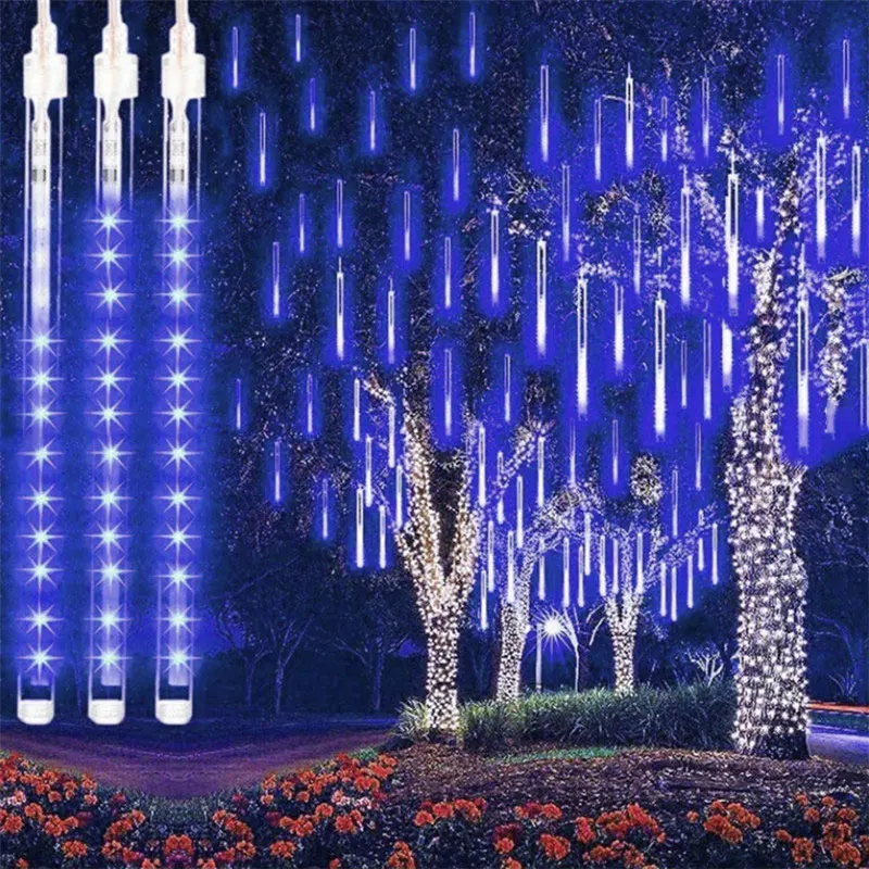8 Tube LED Meteor Shower String Lights Christmas Tree Garland Fairy Garden Decor Wedding Holiday Wedding Curtain Lights Navidad
8 Tube LED Meteor Shower String Lights Christmas Tree Garland Fairy Garden Decor Wedding Holiday Wedding Curtain Lights Navidad