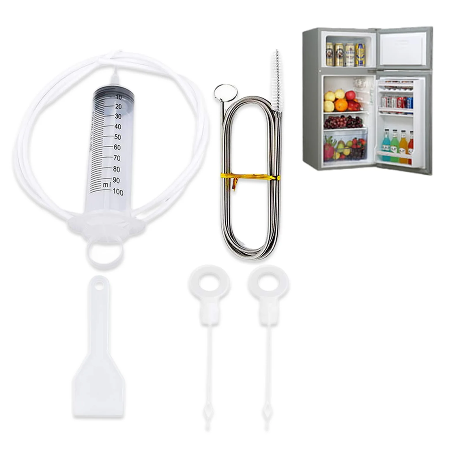 Refrigerator Drain Dredger Cleaning Set Flexible Refrigerator Long Scrub Brush Water Dredging Tool Water Tube Cleaning Tools
Refrigerator Drain Dredger Cleaning Set Flexible Refrigerator Long Scrub Brush Water Dredging Tool Water Tube Cleaning Tools