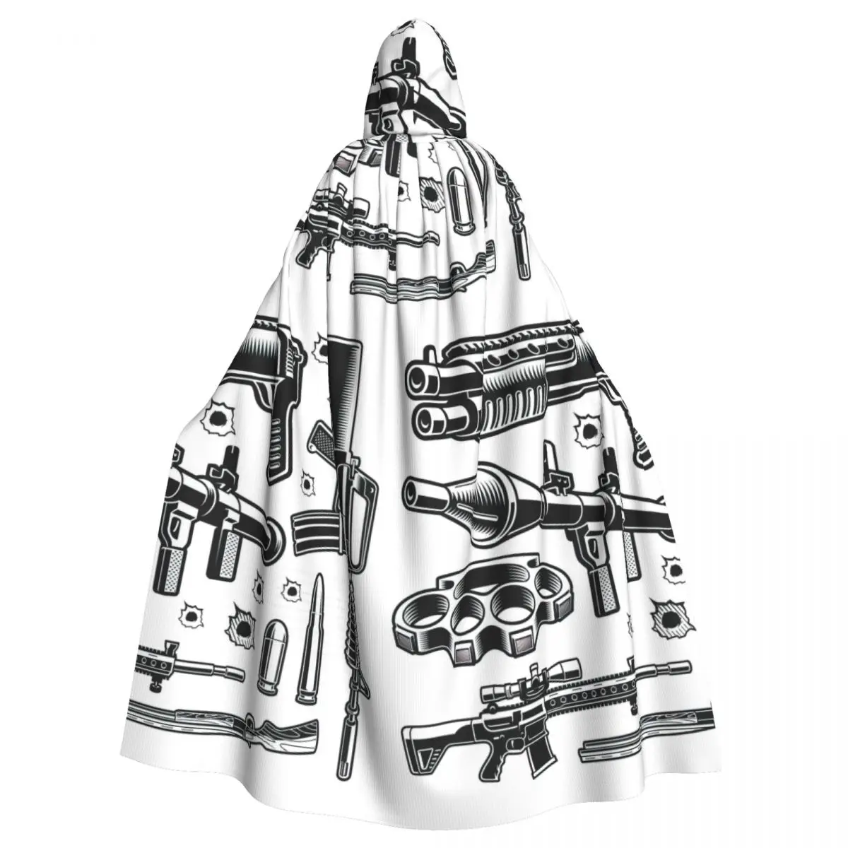 A Set Of Black And White Vector Weapon Hooded Cloak Halloween Party Cosplay Woman Men Adult Long Witchcraft Robe Hood
A Set Of Black And White Vector Weapon Hooded Cloak Halloween Party Cosplay Woman Men Adult Long Witchcraft Robe Hood