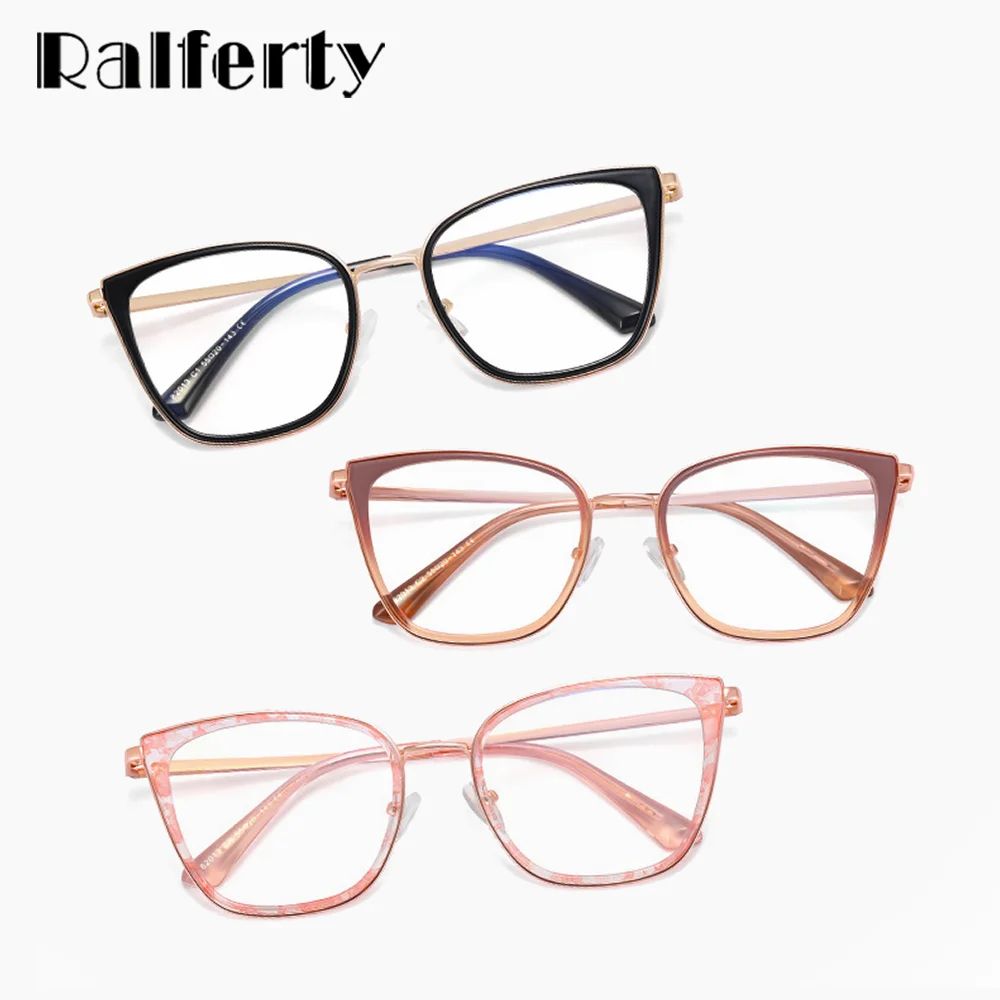 Ralferty Elegant Women's Eyeglasses with Frame Cat Eye Anti Blue Light Lens Myopia Prescription Optical Frame 0 Diopter Eyewear
Ralferty Elegant Women's Eyeglasses with Frame Cat Eye Anti Blue Light Lens Myopia Prescription Optical Frame 0 Diopter Eyewear